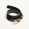 Curea Vlogo Signature din piele de vițel lucioasă 30 mm Curea Vlogo Signature din piele de vițel lucioasă 30 mm