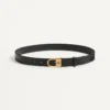 Curea VLogo Signature din piele de vițel lucioasă 30 mm cu detaliu logo emailat