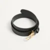 Curea VLogo Signature din piele de vițel lucioasă 30 mm cu detaliu logo emailat