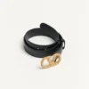 Curea Vlogo Signature din piele de vițel lucioasă cu cristale 30 mm Curea Vlogo Signature din piele de vițel lucioasă cu cristale 30 mm