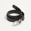Curea VLogo Signature din piele de vițel lucioasă cu cristale 30 mm