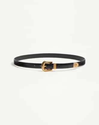Curea Vlogo Signature din piele de vițel periată 20 mm