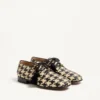 Derby Mj Blues Houndstooth din piele țesută
