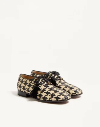 Derby Mj Blues Houndstooth din piele țesută Derby Mj Blues Houndstooth din piele țesută
