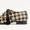 Derby Mj Blues Houndstooth din piele țesută