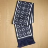 Eșarfă bandeau din mătase Opticool cu franjuri