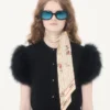 Eșarfă bandeau din mătase Papier Floreal