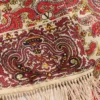 Eșarfă bandeau din mătase Voyage Imaginaire cu franjuri