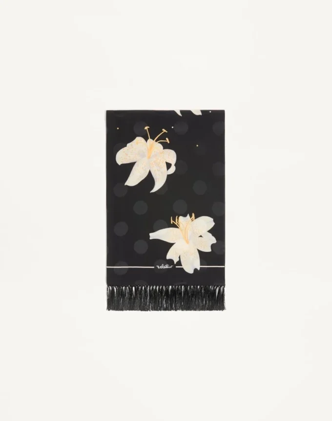Eșarfă din mătase Apres L’Hiver Lilium