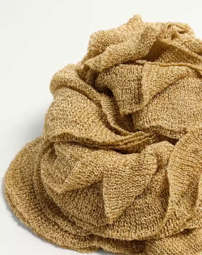 Eșarfă tricotată din lurex