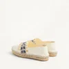 Espadrile din piele nappa cu broderie în formă de strugure 20 mm Espadrile din piele nappa cu broderie în formă de strugure 20 mm