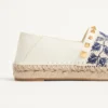Espadrile din piele nappa cu broderie în formă de strugure 20 mm Espadrile din piele nappa cu broderie în formă de strugure 20 mm
