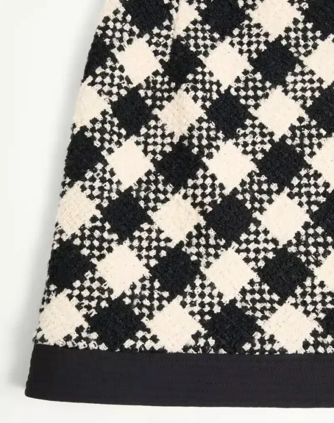 Fustă Damier Tweed Fustă Damier Tweed