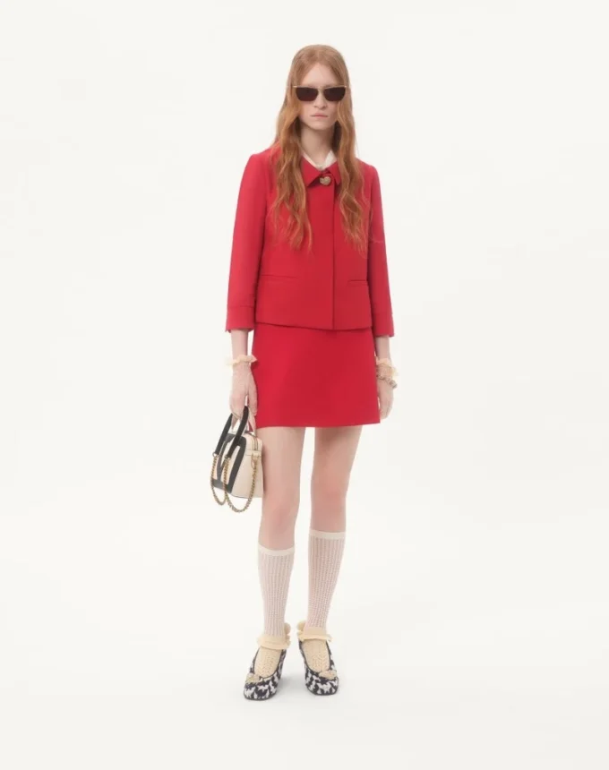 Fustă din crep couture Fustă din crep couture