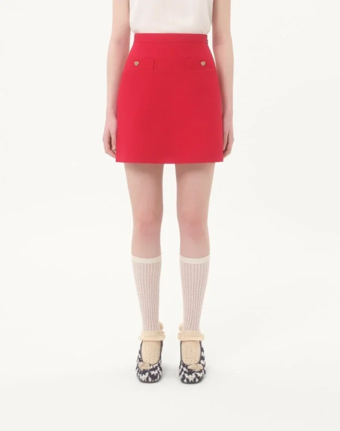 Fustă din crep couture Fustă din crep couture