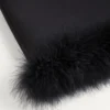 Fustă din crep Couture cu pene Fustă din crep Couture cu pene