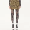 Fustă din tricot jacquard cu imprimeu animalier și lurex Fustă din tricot jacquard cu imprimeu animalier și lurex