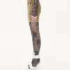 Fustă din tricot jacquard cu imprimeu animalier și lurex Fustă din tricot jacquard cu imprimeu animalier și lurex