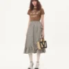 Fustă din twill cu imprimeu Plus De Pois Fustă din twill cu imprimeu Plus De Pois