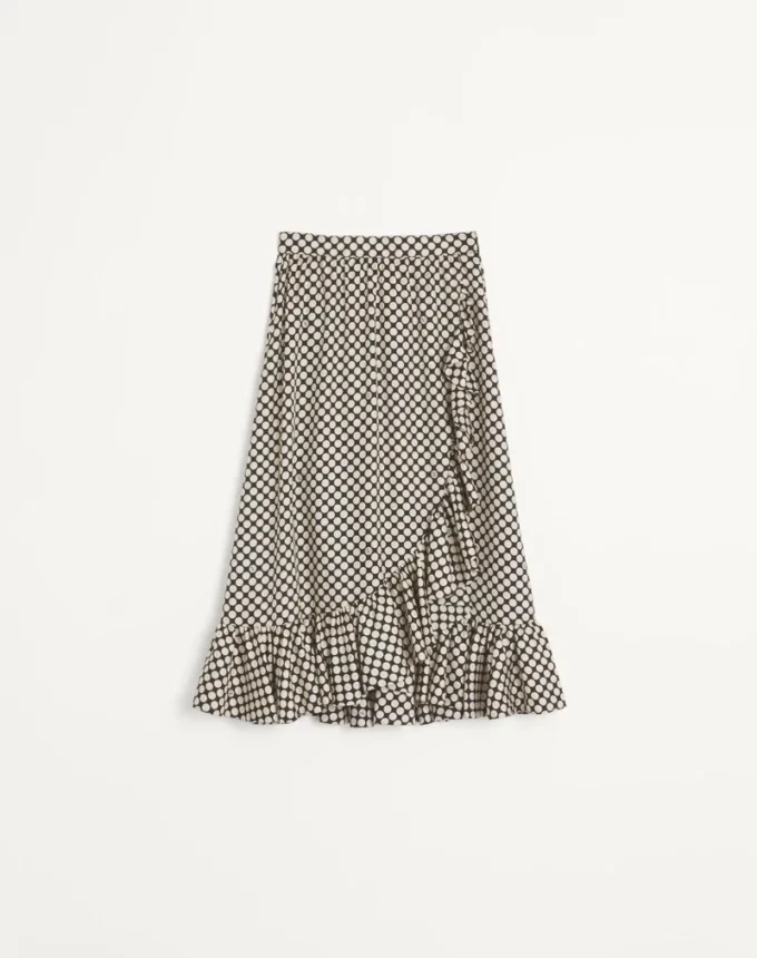 Fustă din twill cu imprimeu Plus De Pois Fustă din twill cu imprimeu Plus De Pois
