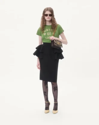 Fustă midi din crep couture Fustă midi din crep couture
