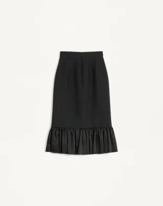 Fustă midi din crep couture Fustă midi din crep couture