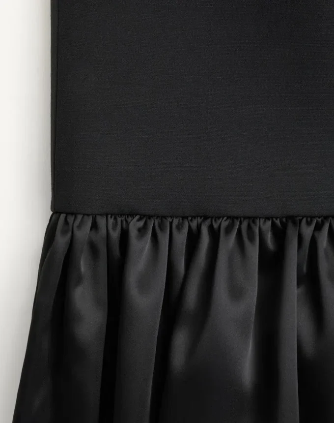 Fustă midi din crep couture Fustă midi din crep couture