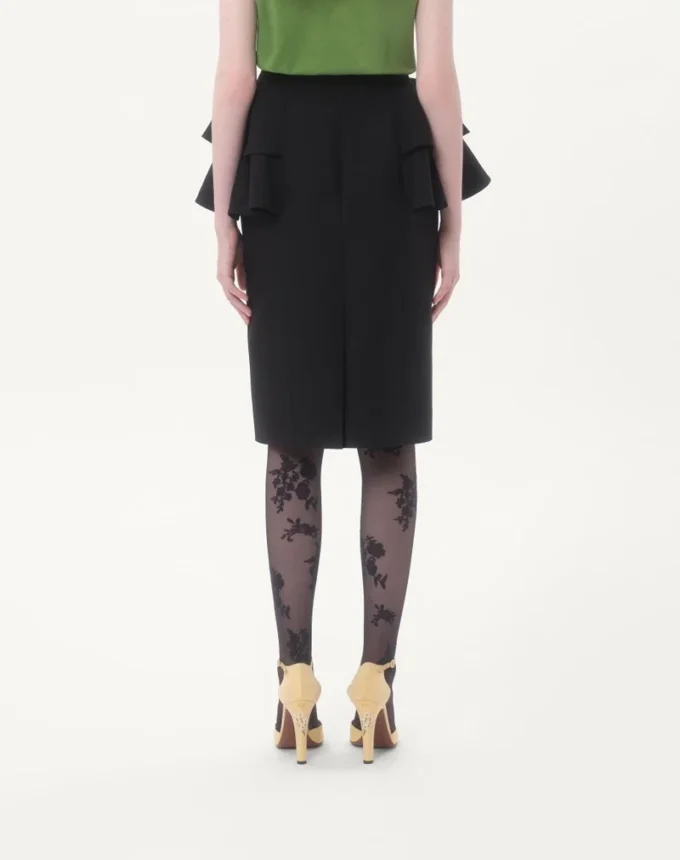 Fustă midi din crep couture Fustă midi din crep couture