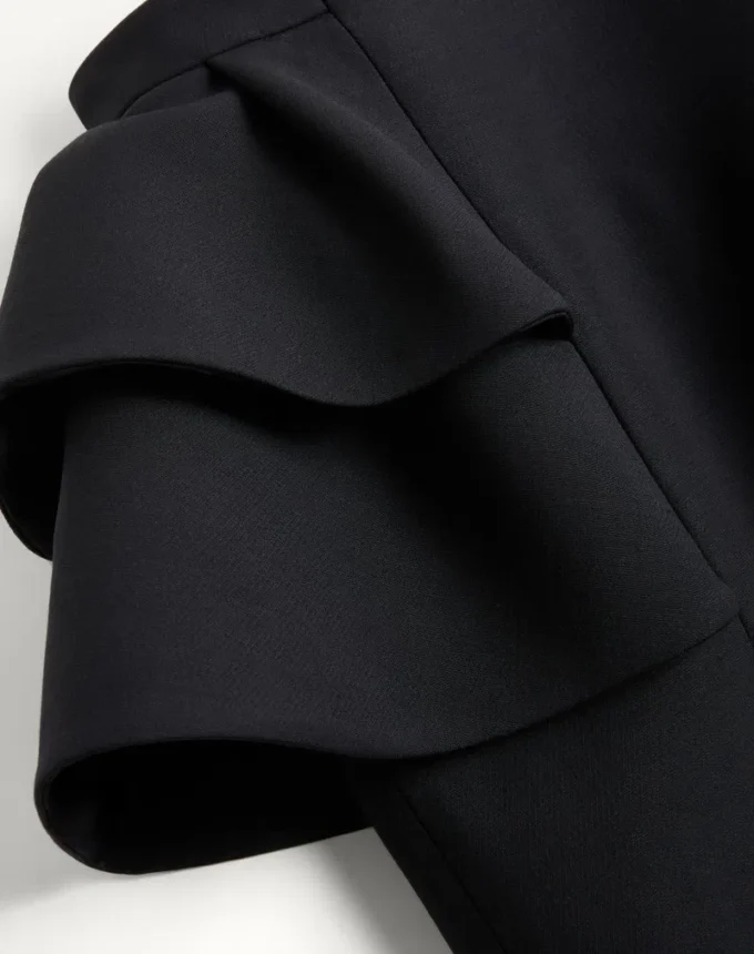 Fustă midi din crep couture Fustă midi din crep couture