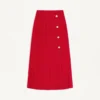 Fustă midi din georgette Fustă midi din georgette