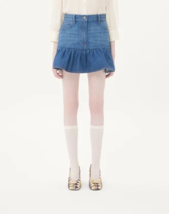 Fustă mini din denim