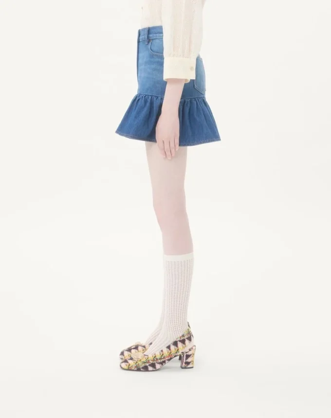 Fustă mini din denim Fustă mini din denim
