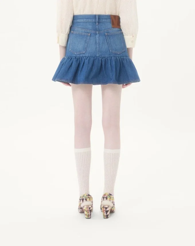 Fustă mini din denim Fustă mini din denim