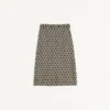 Fustă plisată din twill Toute La V Fustă plisată din twill Toute La V