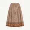 Fustă tricotată cu model jacquard Lurex Fustă tricotată cu model jacquard Lurex