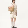Geantă de cumpărături medie Valentino Garavani Nellcôte din țesătură jacquard Geantă de cumpărături medie Valentino Garavani Nellcôte din țesătură jacquard