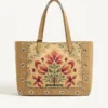 Geantă de cumpărături medie Valentino Garavani Nellcôte din țesătură jacquard Geantă de cumpărături medie Valentino Garavani Nellcôte din țesătură jacquard