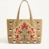 Geantă de cumpărături medie Valentino Garavani Nellcôte din țesătură jacquard Geantă de cumpărături medie Valentino Garavani Nellcôte din țesătură jacquard