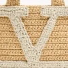 Geantă de cumpărături mică Valentino Garavani Viva Superstar din rafie