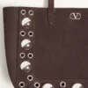 Geantă de cumpărături mini din piele de căprioară Valentino Garavani Nellcôte Geantă de cumpărături mini din piele de căprioară Valentino Garavani Nellcôte