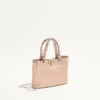 Geantă de cumpărături Rockstud Mini din piele de vițel laminată cu textură granulată Geantă de cumpărături Rockstud Mini din piele de vițel laminată cu textură granulată