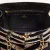 Geantă de cumpărături Valentino Garavani Laseine din piele de piton și piele întoarsă cu model chevron