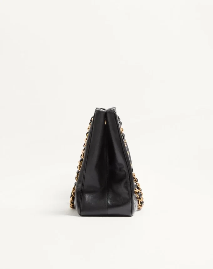 Geantă de cumpărături Valentino Garavani Laseine din piele nappa cu model chevron