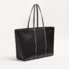 Geantă de cumpărături Valentino Garavani Rockstud din piele de vițel granulată