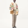 Geantă de umăr Valentino Garavani Antibes din piele de căprioară Geantă de umăr Valentino Garavani Antibes din piele de căprioară