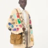Geantă de umăr Valentino Garavani Antibes din piele de căprioară Geantă de umăr Valentino Garavani Antibes din piele de căprioară