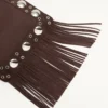 Geantă de umăr Valentino Garavani Nellcôte din piele de căprioară cu franjuri Geantă de umăr Valentino Garavani Nellcôte din piele de căprioară cu franjuri