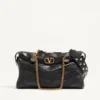 Geantă de umăr Valentino Garavani Panthea din piele nappa cu model chevron