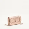 Geantă de umăr Valentino Garavani Rockstud Spike din piele nappa laminată Geantă de umăr Valentino Garavani Rockstud Spike din piele nappa laminată