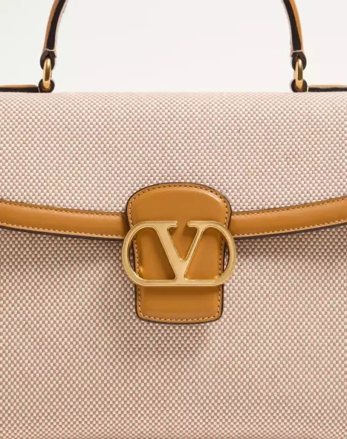 Geantă din pânză Valentino Garavani 9To5